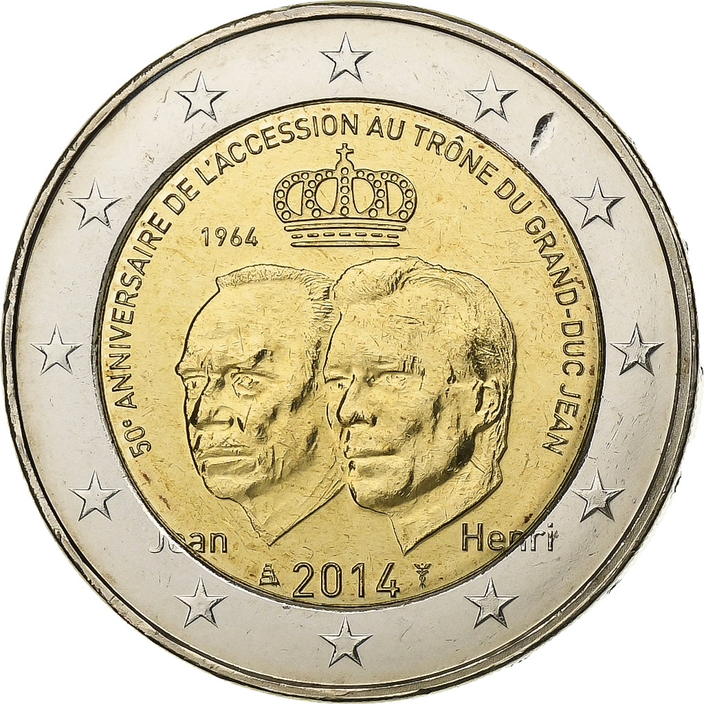 Luxembourg, 2 Euro, 2014, Utrecht, Bi-Metallic, MS(63), KM:New