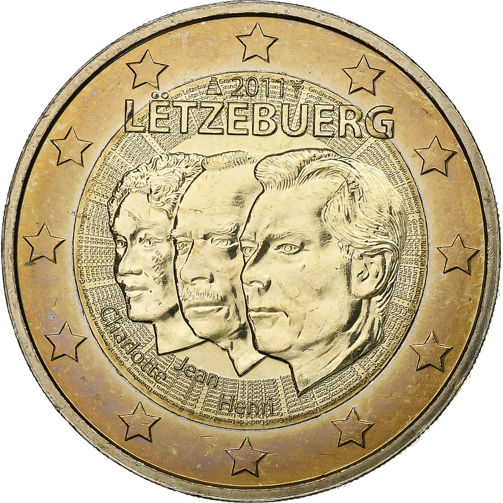 Luxemburgo, Henri, 2 Euro, 2011, Bimetálico, MS(63), KM:116