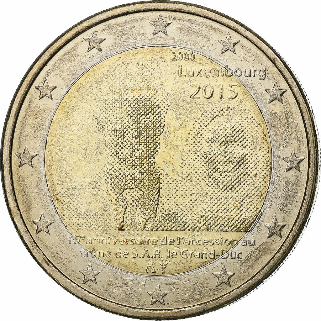 Luxemburg, 2 Euro, 2015, Utrecht, Bi-Metallic, VZ, KM:New
