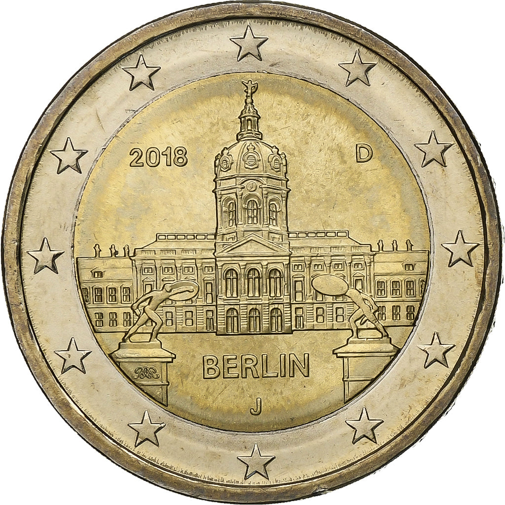 République fédérale allemande, 2 Euro, 2018, Hambourg, Bimétallique, SPL+