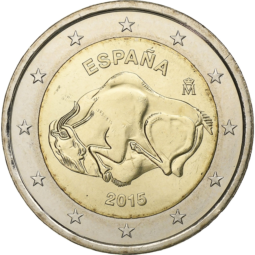 España, 2 Euro, 2015, Madrid, Bimetálico, SC