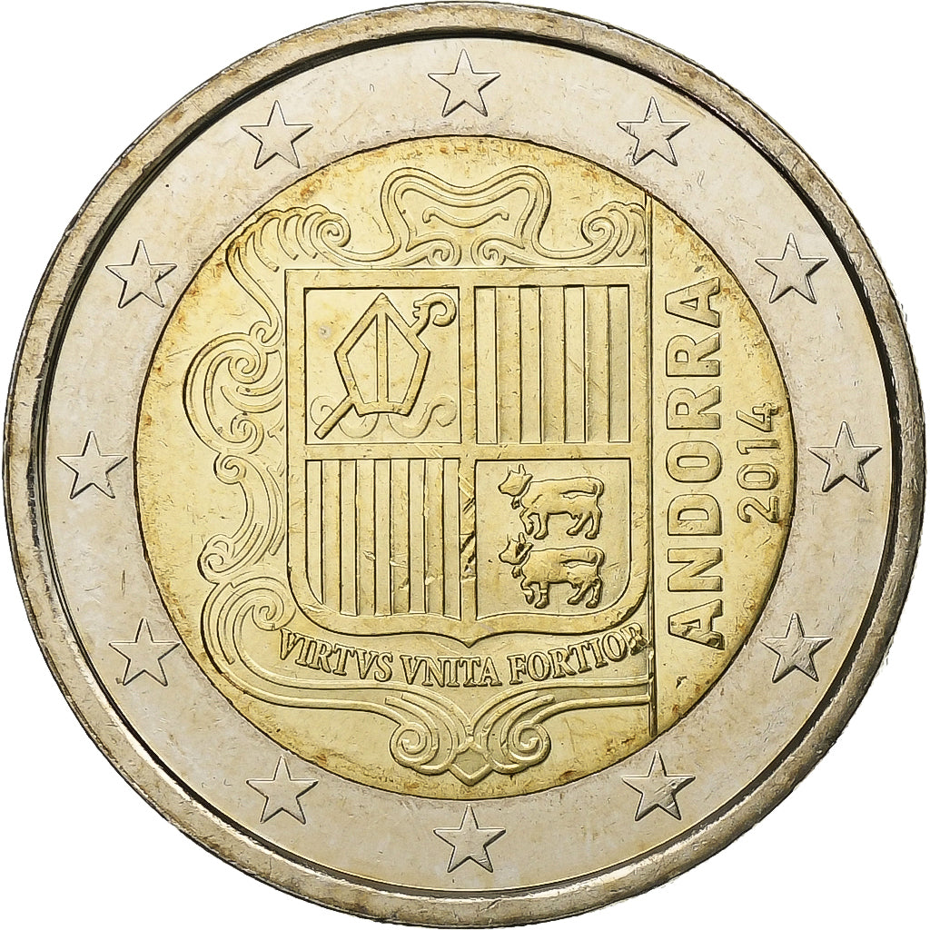 Andorra, 2 Euro, 2014, Bimetálico, SC, KM:New