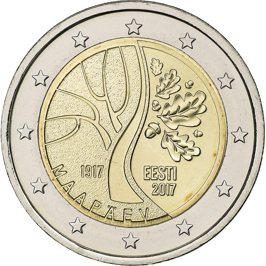 Estonie, 2 Euro, 2017, Bimétallique, SPL+