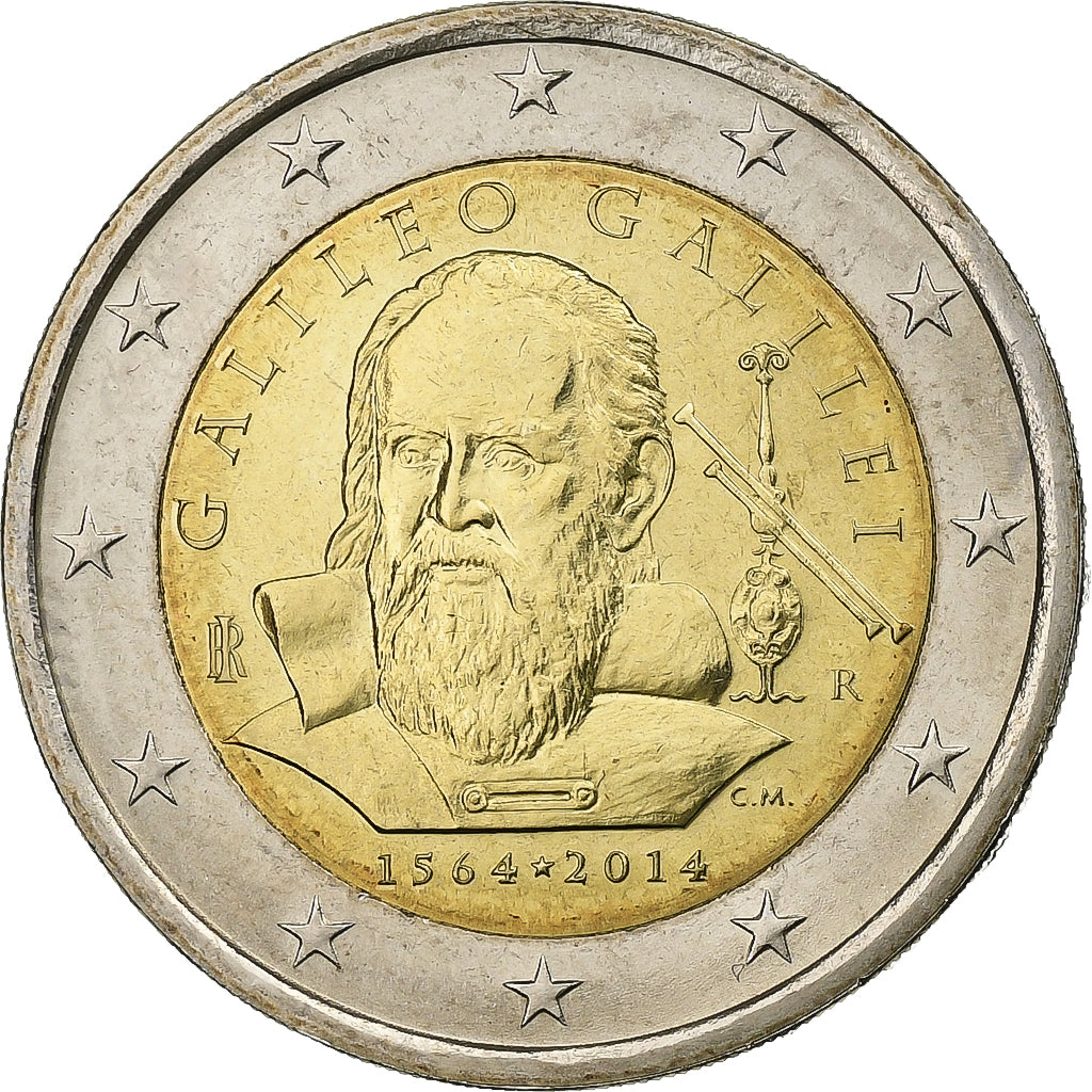 Italia, 2 Euro, 2014, Bimetálico, SC+, KM:New