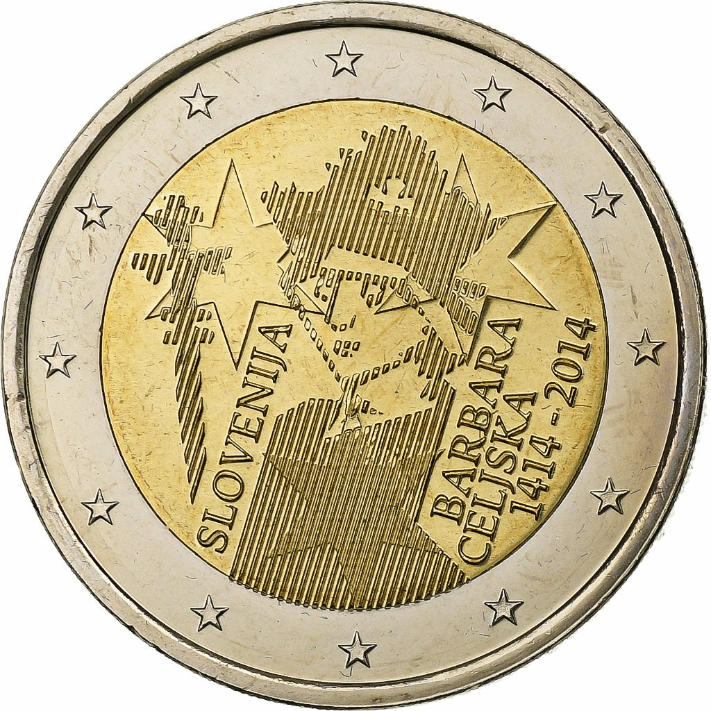 Słowenia, 2 Euro, 2014, Bimetaliczny, MS(63), KM:New