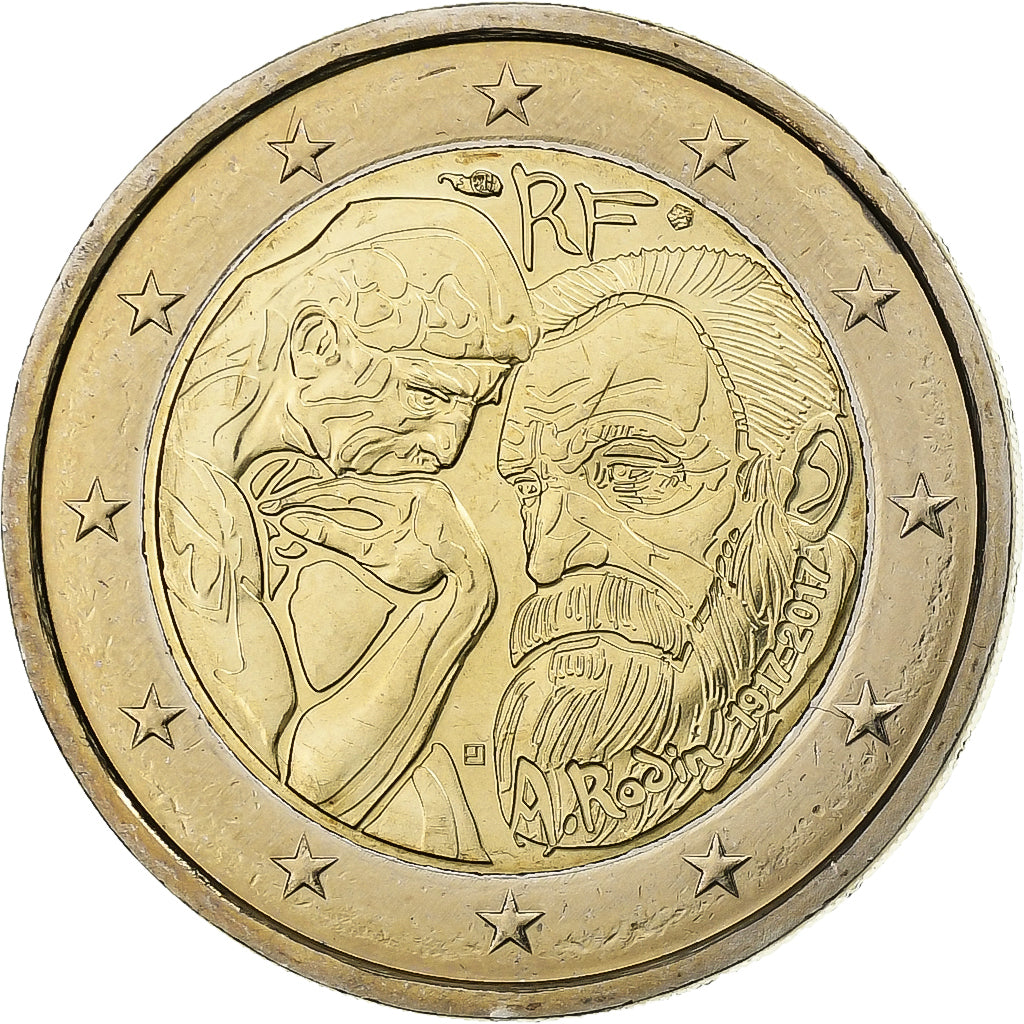 Francja, 2 Euro, 2017, Paris, Bimetaliczny, MS(64), KM:New