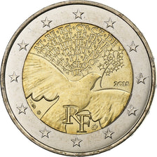 France, 2 Euro, Construction de la paix, 2015, Bi-Metallic, MS(63)