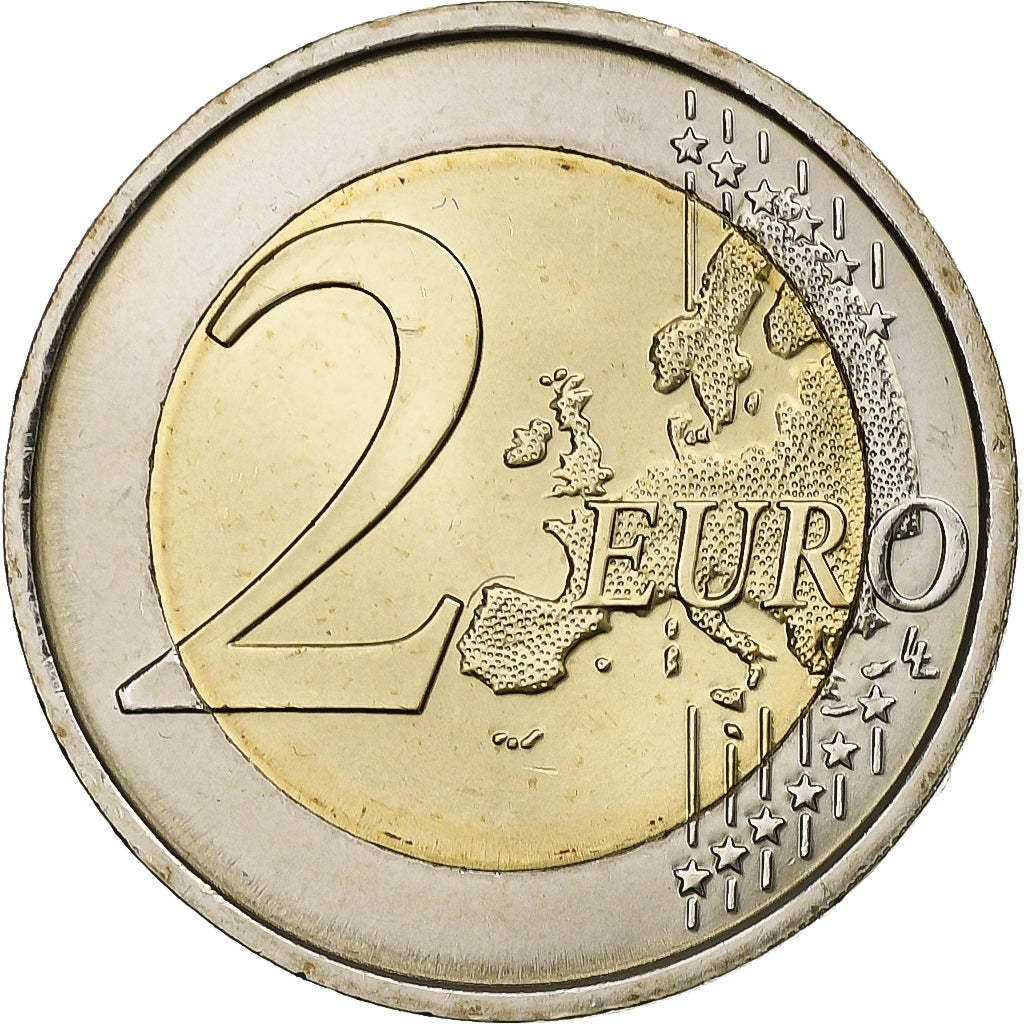 França, 2 Euro, 2015, Bimetálico, MS(63)