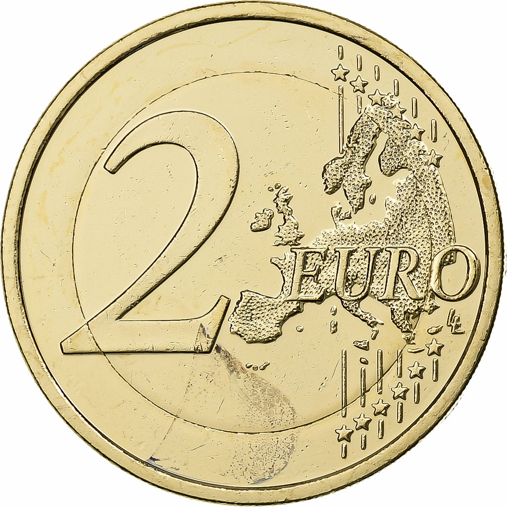 Finlandia, 2 Euro, gold-plated coin, 2017, Vantaa, Bi-metallico, BB+