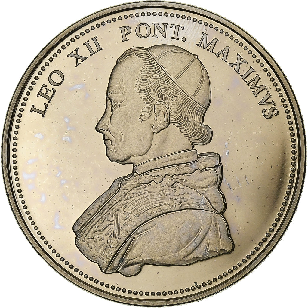 Francia, medalla, Leo XII, Níquel, SC+