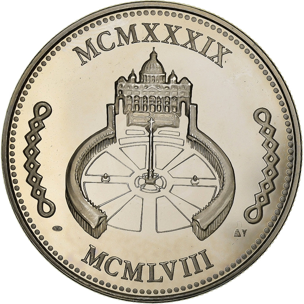Vaticano, medalla, Le Pape Pie XII, Cobre - níquel, SC+