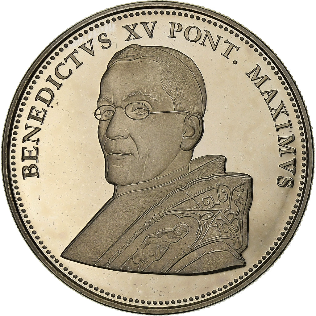 Vatican, Medal, Le Pape Benoit XV, Religions & beliefs, 2005, MS(65-70)
