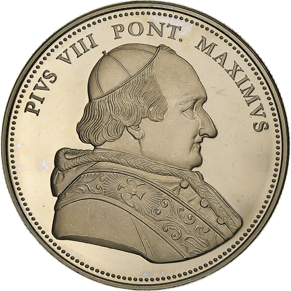Vatican, Medal, Le Pape Pie VIII, Religions & beliefs, 2005, MS(65-70)