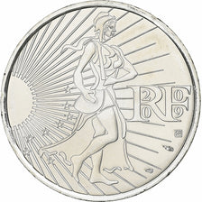 France, 10 Euro, Semeuse, 2009, Silver, MS(64), KM:1534
