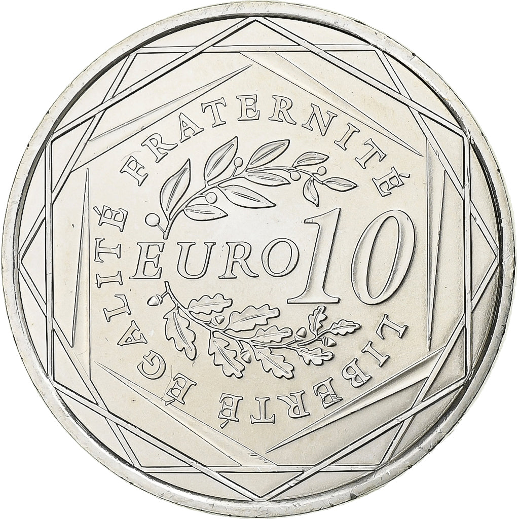 France, 10 Euro, Semeuse, 2009, Silver, MS(64), KM:1534