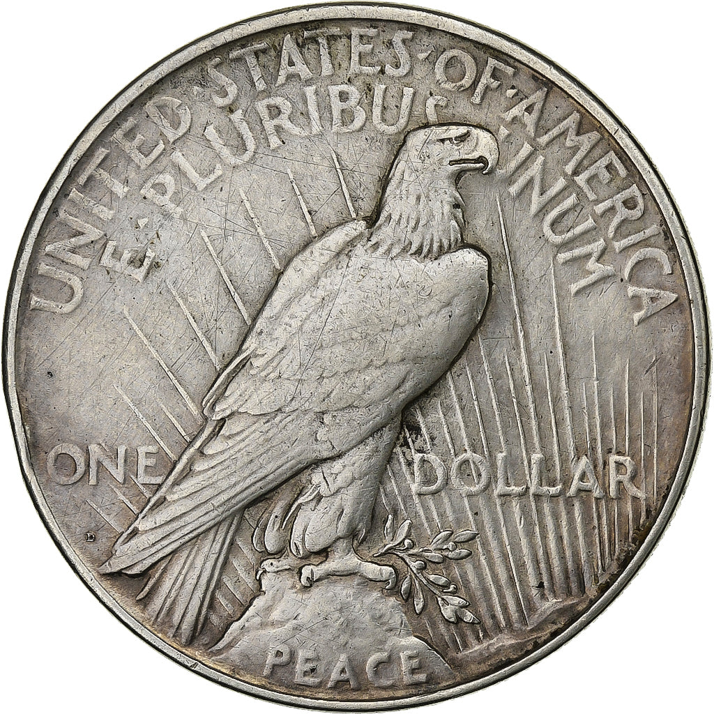 United States, Dollar, Peace, 1922, Denver, Silver, EF(40-45)