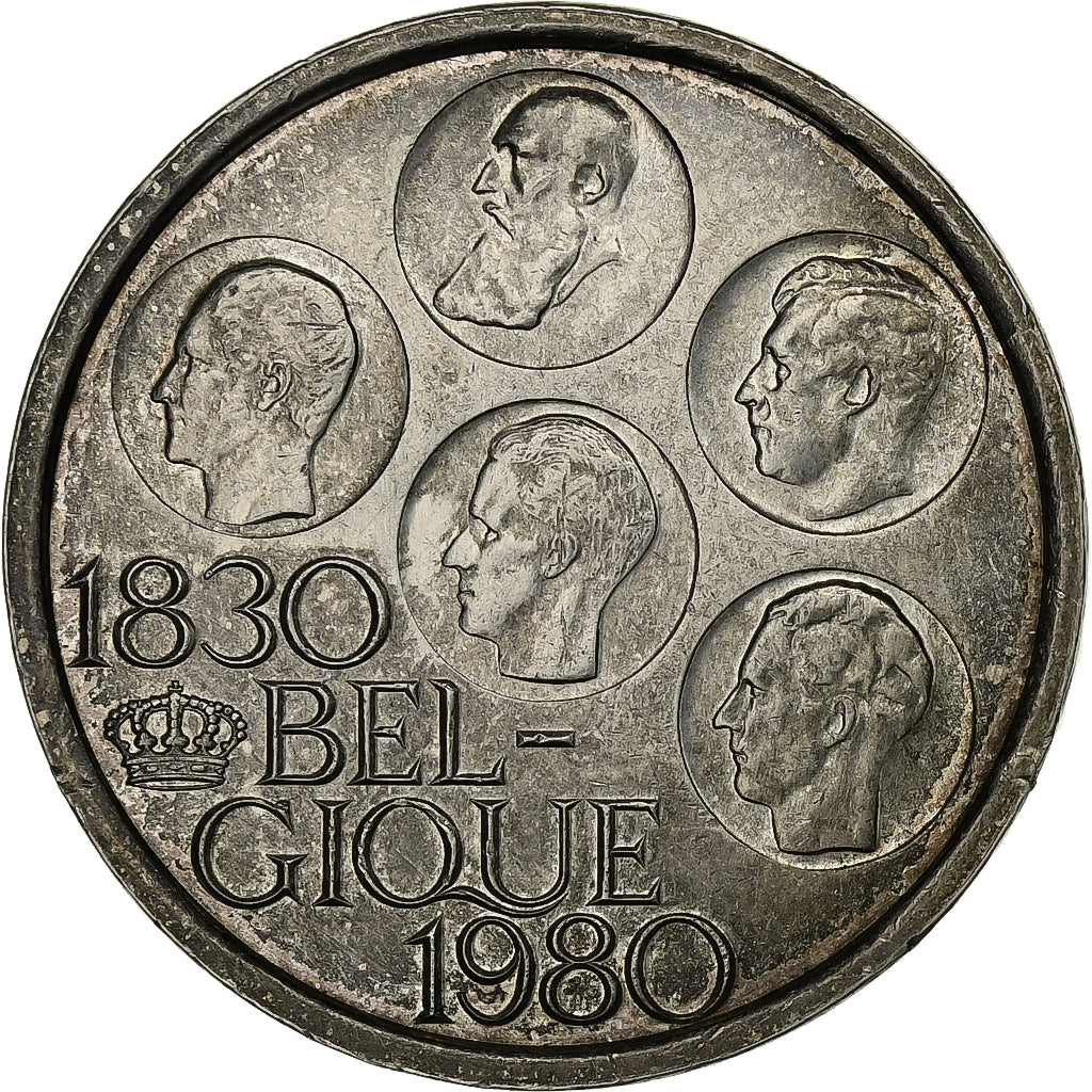 Bélgica, 500 Francs, 500 Frank, 1980, Brussels, Plata recubierta de cobre -