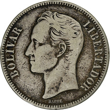 Venezuela, Gram 5, Bolivar, 1926, Silver, VF(20-25), KM:22