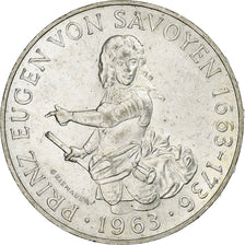 Áustria, 25 Schilling, 1963, Prata, MS(60-62), KM:2893