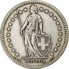 Szwajcaria, 2 Francs, 1944, Bern, Srebro, EF(40-45), KM:21