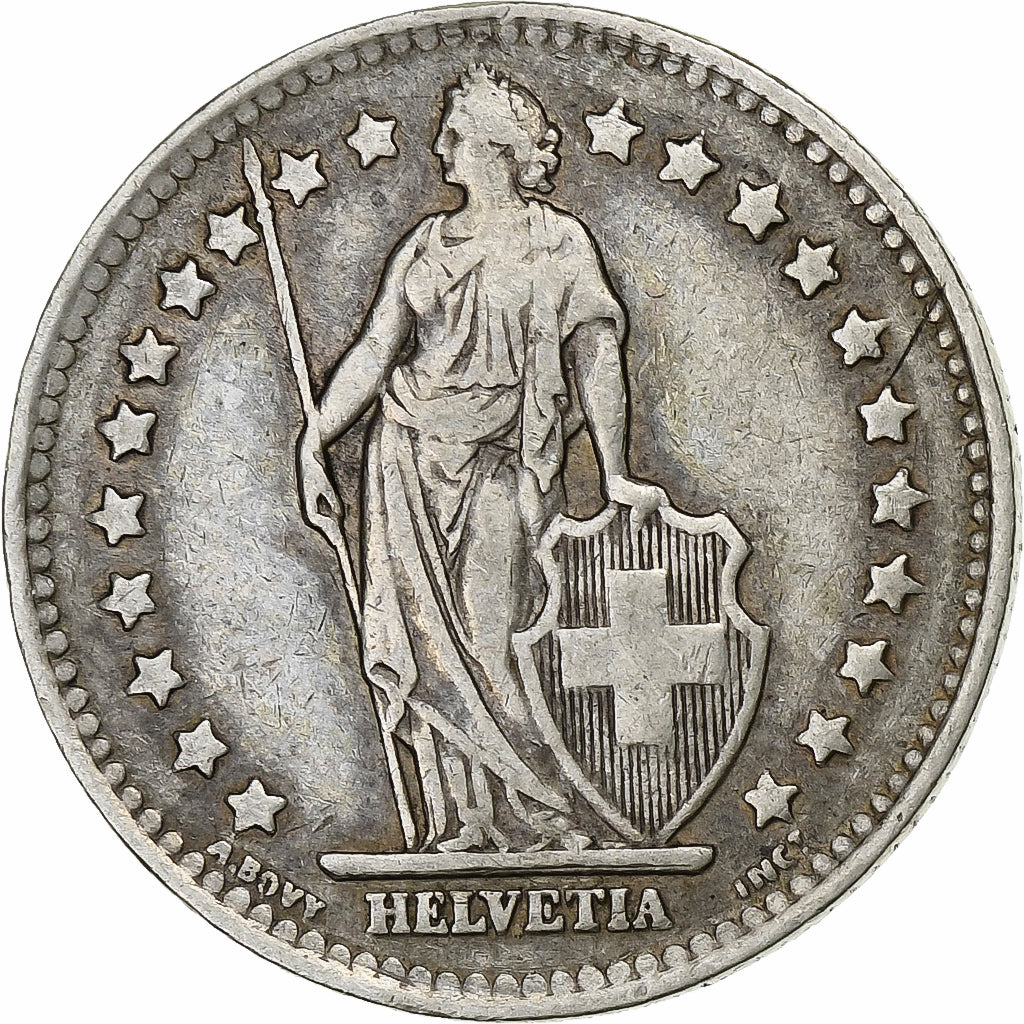 Schweiz, Franc, 1945, Bern, Silber, S, KM:24