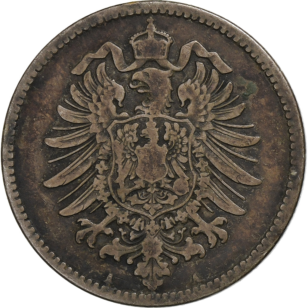 GERMANY - EMPIRE, Wilhelm I, Mark, 1875, Berlin, Silver, VF(20-25), KM:7