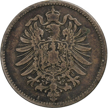 GERMANY - EMPIRE, Wilhelm I, Mark, 1875, Berlin, Silver, VF(20-25), KM:7