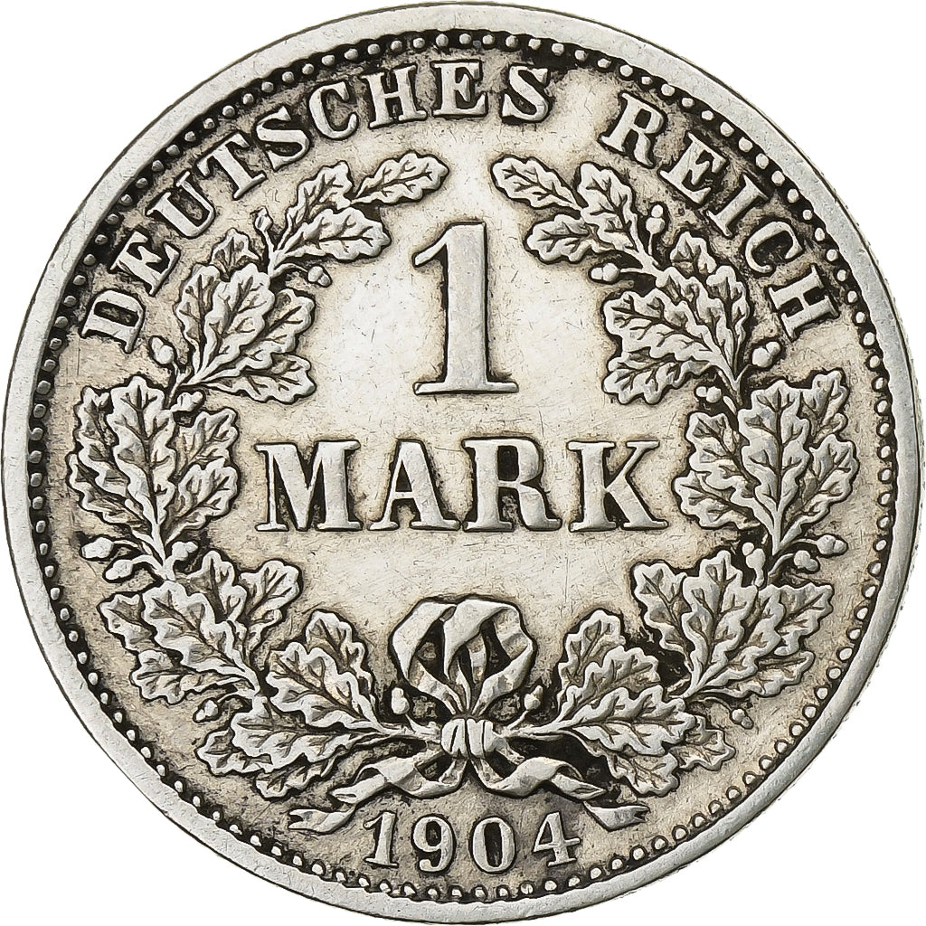 Empire allemand, Wilhelm II, Mark, 1904, Munich, Argent, TTB, KM:14