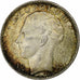Bélgica, 20 Francs, 20 Frank, 1935, Prata, AU(55-58), KM:105