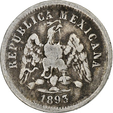 Mexico, 10 Centavos, 1893, Mexico City, Silver, VF(20-25), KM:403.7