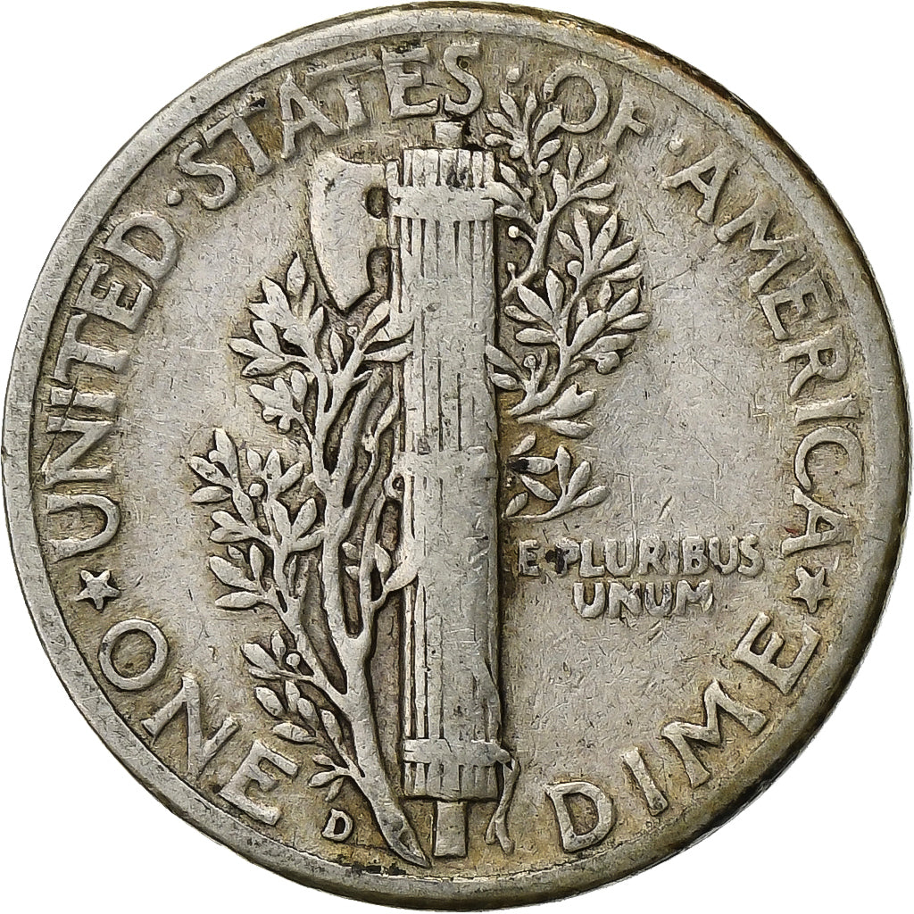 Vereinigte Staaten, Dime, Mercury Dime, 1945, U.S. Mint, Silber, SGE+, KM:140