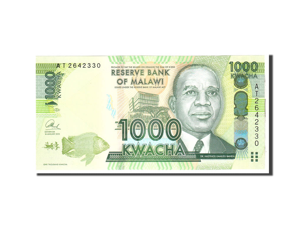 Banknote, Malawi, 1000 Kwacha, 2013, 2013-01-01, KM:62, UNC(65-70)