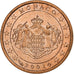 Monaco, Rainier III, Euro Cent, 2001, Paris, Copper Plated Steel, MS(60-62)