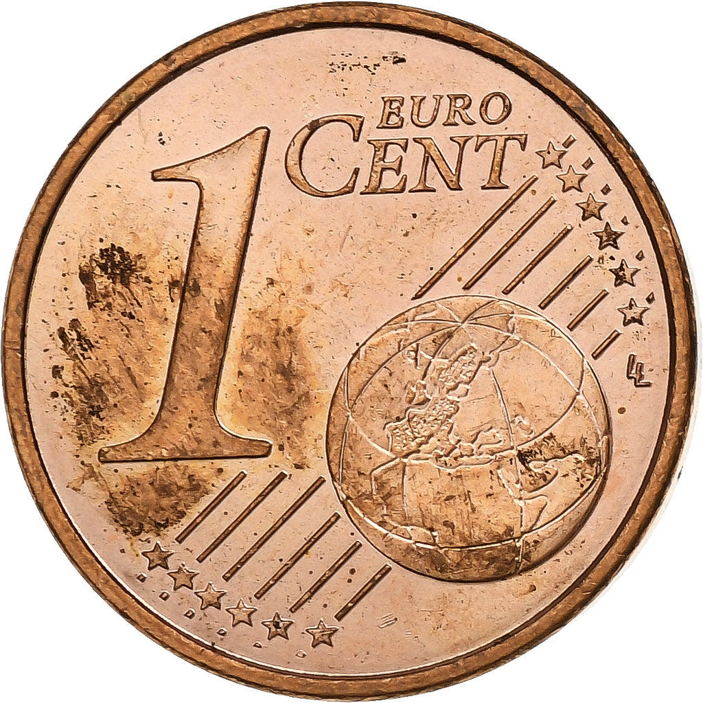 Monaco, Rainier III, Euro Cent, 2001, Paris, Copper Plated Steel, MS(60-62)