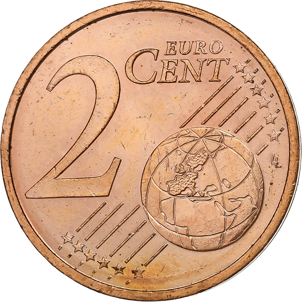 Monaco, Rainier III, 2 Euro Cent, 2001, Paris, Copper Plated Steel, MS(63)