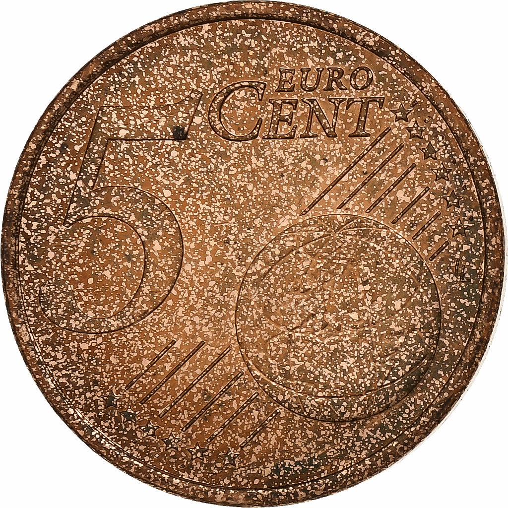 Monaco, Rainier III, 5 Euro Cent, 2001, Paris, Acciaio placcato rame, BB+