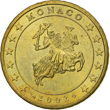 Monaco, Rainier III, 50 Euro Cent, 2002, Paris, Brass, MS(63), Gadoury:MC177