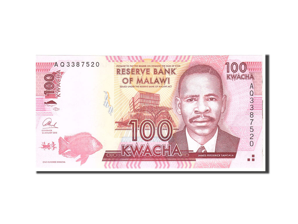 Banknote, Malawi, 100 Kwacha, 2013, 2013-01-01, KM:59, UNC(65-70)