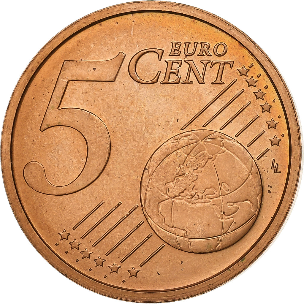 Vaticaanstad, John Paul II, 5 Euro Cent, Jean-Paul II, 2004, Rome, Copper Plated