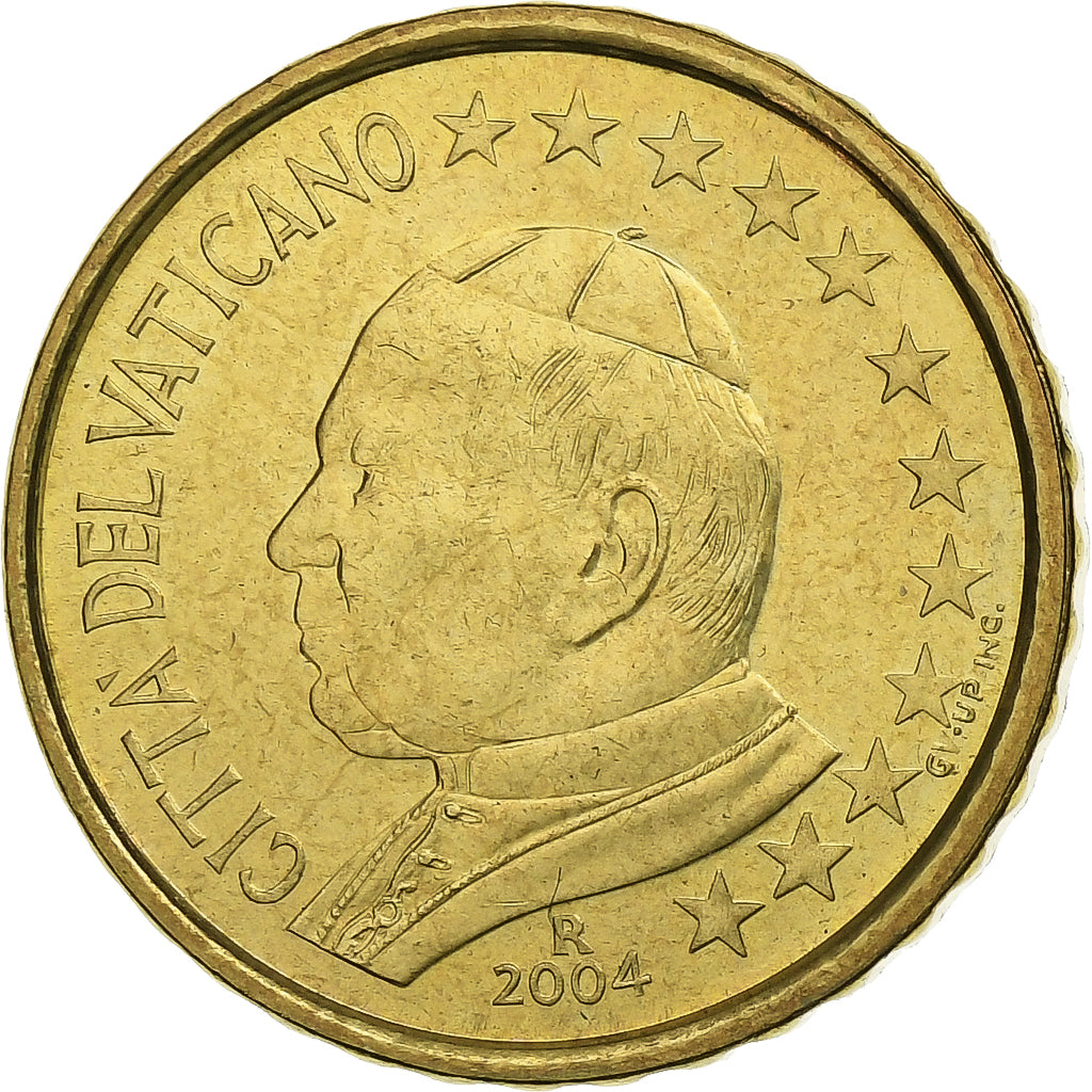 CITTÀ DEL VATICANO, John Paul II, 10 Euro Cent, Jean-Paul II, 2004, Rome
