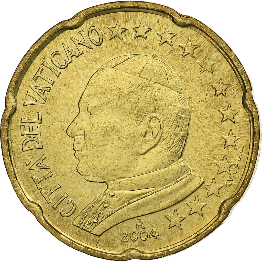 CITTÀ DEL VATICANO, John Paul II, 20 Euro Cent, Jean-Paul II, 2004, Rome