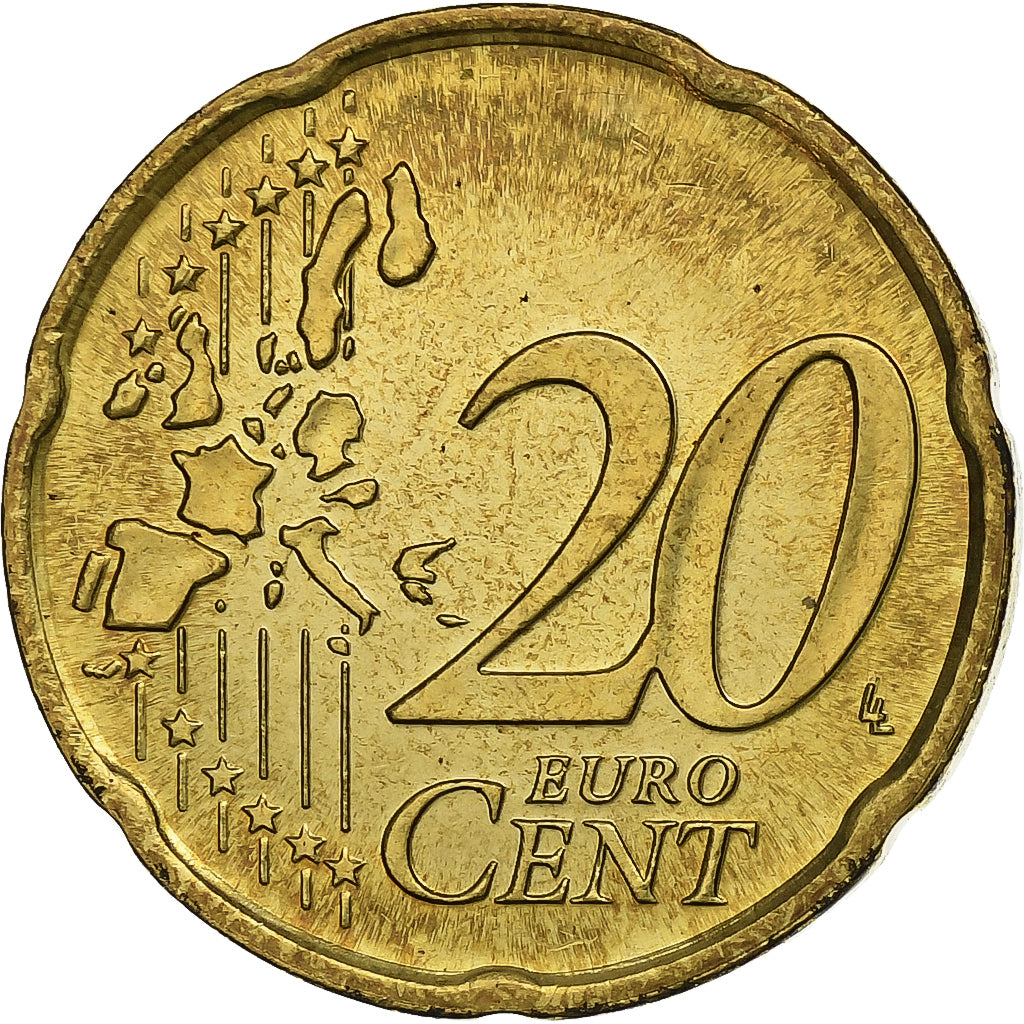 CITTÀ DEL VATICANO, John Paul II, 20 Euro Cent, Jean-Paul II, 2004, Rome