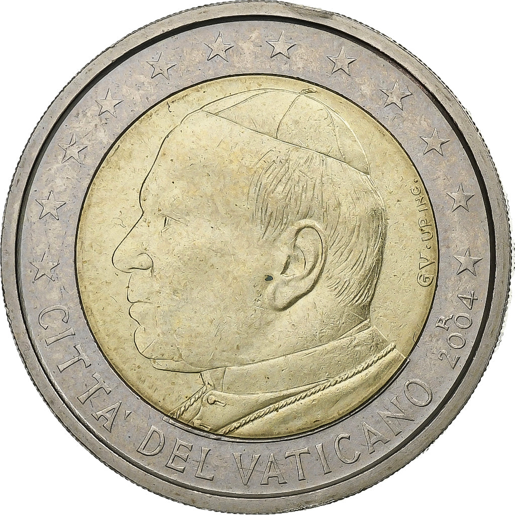 Cité du Vatican, John Paul II, 2 Euro, Jean Paul II, 2004, Rome, Bimétallique
