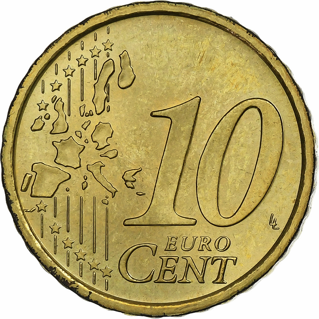 San Marino, 10 Euro Cent, 2004, Rome, Brass, MS(63), KM:443