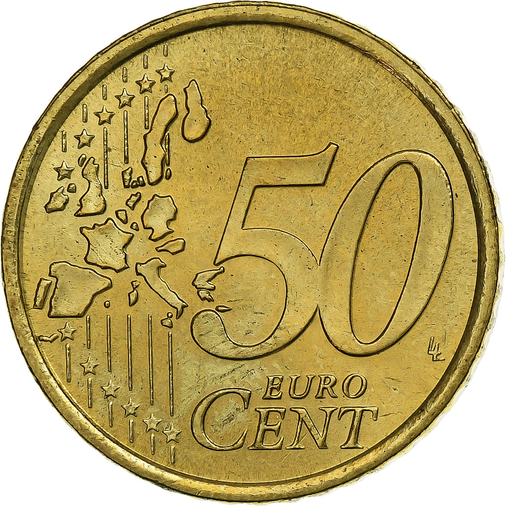San Marino, 50 Euro Cent, 2003, Rome, MS(63), Mosiądz, KM:445