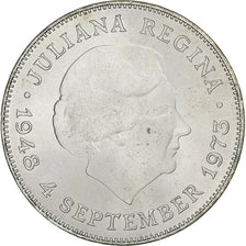 Netherlands, Juliana, 10 Gulden, 1973, Utrecht, Silver, MS(60-62), KM:196