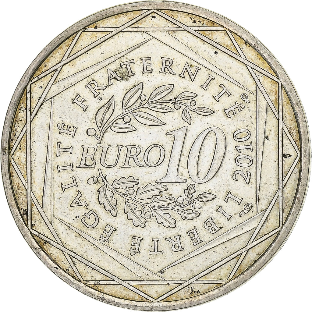 France, 10 Euro, Ile De France, 2010, Argent, TTB