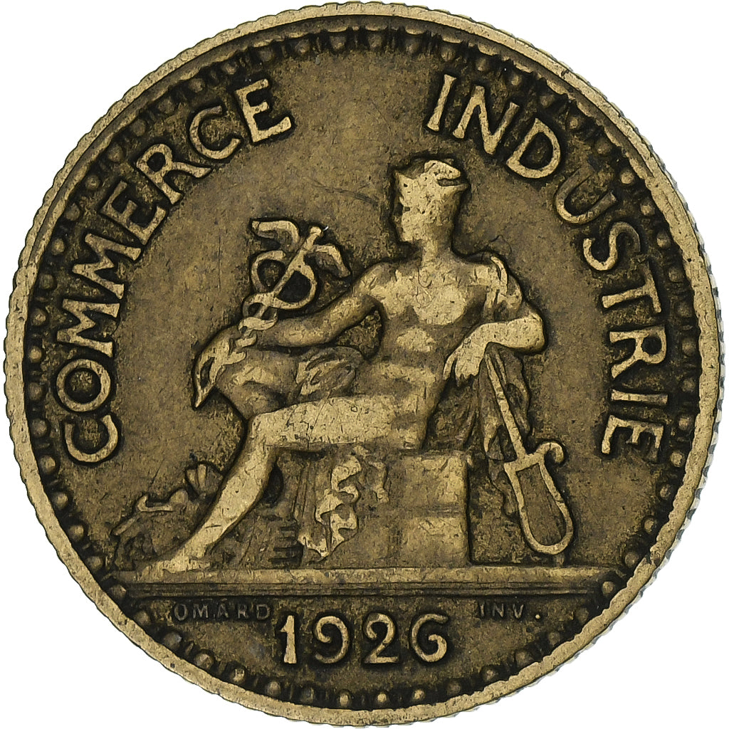 Francja, Franc, 1926, Bronze-Aluminum, VF(30-35)