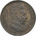 Spain, Alfonso XIII, 2 Centimos, 1904, Madrid, Copper, AU(50-53), KM:722