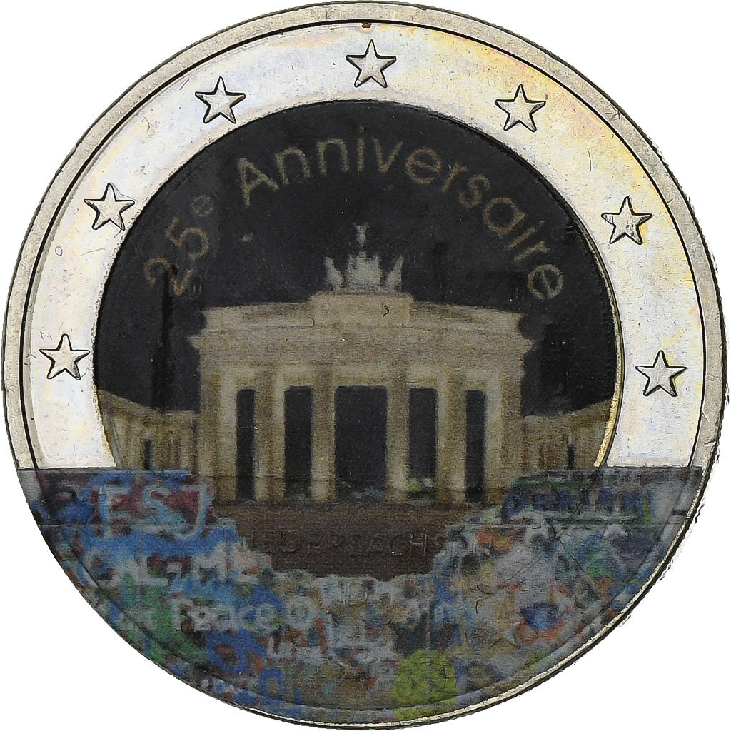Deutschland, 2 Euro, 25ème anniversaire de la chute du mur, 2014, Munich